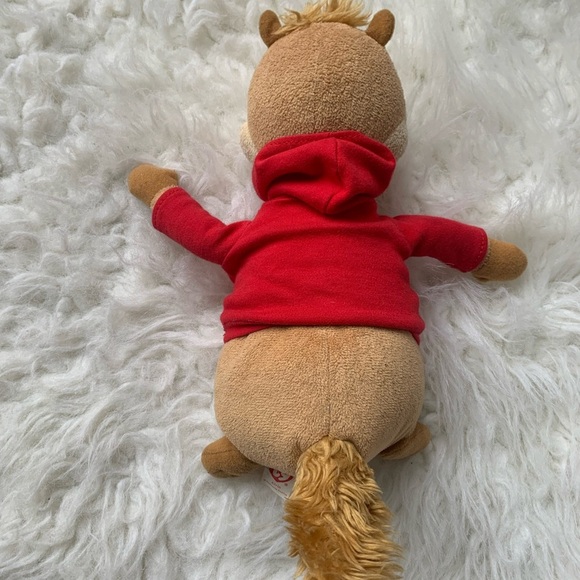 TY Alvin & The Chipmunks Alvin Beanie Buddy Plush 10" - Picture 6 of 8